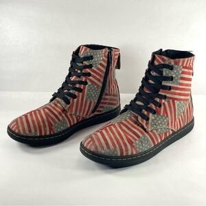 Dr. Martens Marley Air Ware Limited Edition Flag Boots Women Size 5 / Men Size 4